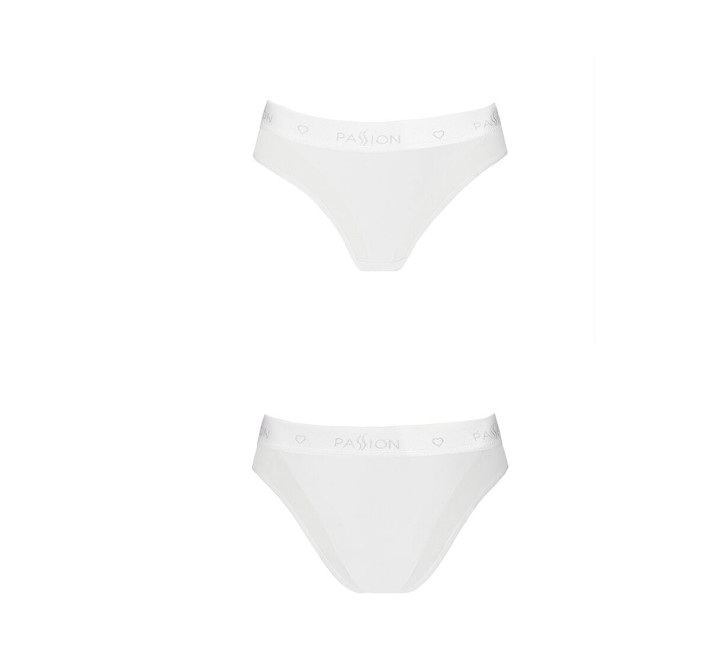 Трусики з прозорою вставкою Passion PS002 PANTIES M, white