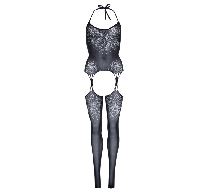 Еротичний бодістокінг Leg Avenue Jacquard net Black one size