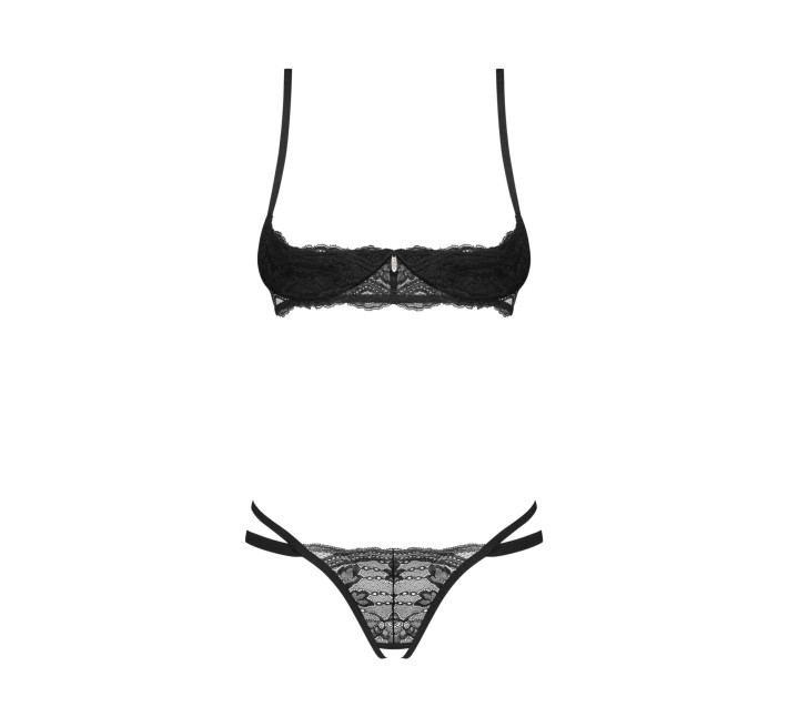 Комплект Obsessive Nutris 2-pcs crotchless set M/L