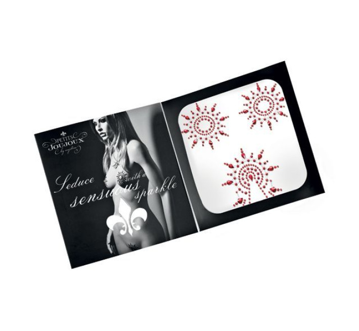 Пэстис из кристаллов Petits Joujoux Gloria set of 3 Красные