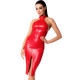 Платье Noir Handmade F354 Red powerwetlook dress - L