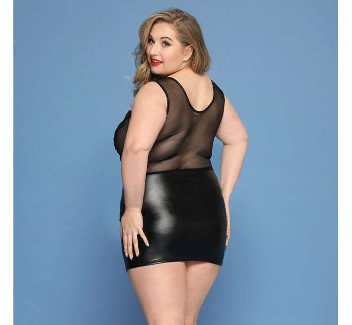 Платье JSY P91158 Черное Plus Size