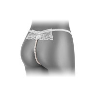 Трусики-стрінги з перлинною ниткою Fashion Secret KATIA White S/L