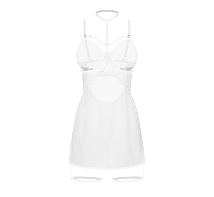 Бебі-долл Obsessive Arrowel White chemise L/XL