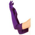 Длинные атласные перчатки Leg Avenue Extra Long Satin Gloves, One Size, фиолетовые
