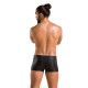 Чоловічі шкіряні боксери із заклепками Passion 048 Short David Black XXL/XXXL