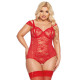 Боді SoftLine Dora Червоне 2XL