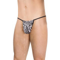 Чоловічі стрінги SoftLine Mens Thong 4531 Чорний/Білий OneSize