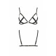 Відкритий бюстгальтер-стрепи Passion Exclusive NICKY BRA black L/XL
