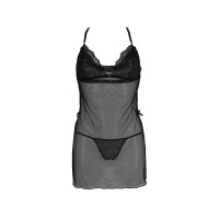 Сорочка Passion DELIENA CHEMISE black L/XL