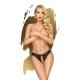 Трусики-тонг Penthouse Naughty Valentine Black S/M