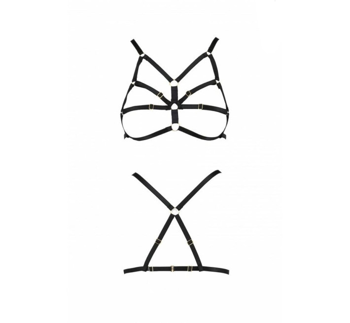 Бюстгальтер-стрепи Passion Exclusive ARMANDA BRA black S/M