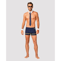 Еротичний костюм пілота Obsessive Pilotman set синій S/M