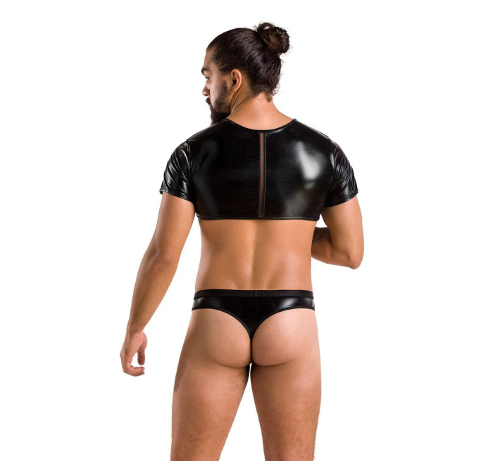 Комплект мужского белья под латекс Passion 057 Set Peter black XXL/XXXL