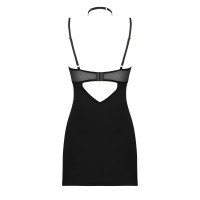 Рубашка Obsessive Selinne chemise & thong черная XL/2XL