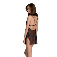 Сорочка Passion DELIENA CHEMISE black L/XL