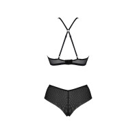Комплект Passion KERRIA BIKINI black, XXL/XXXL, бралетт и трусики-бикини
