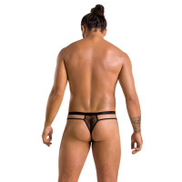 Чоловічі прозорі стринги Passion 029 Thong Collin Black XXL/XXXL