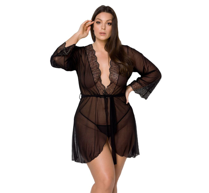 Пеньюар Passion Amberly PeignoirL black 4XL/5X