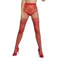 Еротичні колготки-бодістокінг Passion ECO S004 red