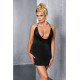 Еротична міні-сукня Passion Size Plus MIRACLE CHEMISE 6XL/7XL Чорна