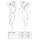 Еротична міні-сукня Passion Size Plus MIRACLE CHEMISE 6XL/7XL Чорна