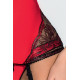 Жіночий сексуальний Корсет Passion BRIDA CORSET XXL/XXXL Червоний
