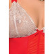 Вишукане Боді Passion LORAINE BODY L/XL Червоне
