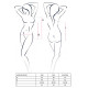 Вишукане Боді Passion LORAINE BODY L/XL Червоне