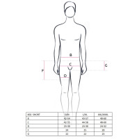 Чоловічі сексуальні шортики Passion 002 SHORT XXL/XXXL Чорні