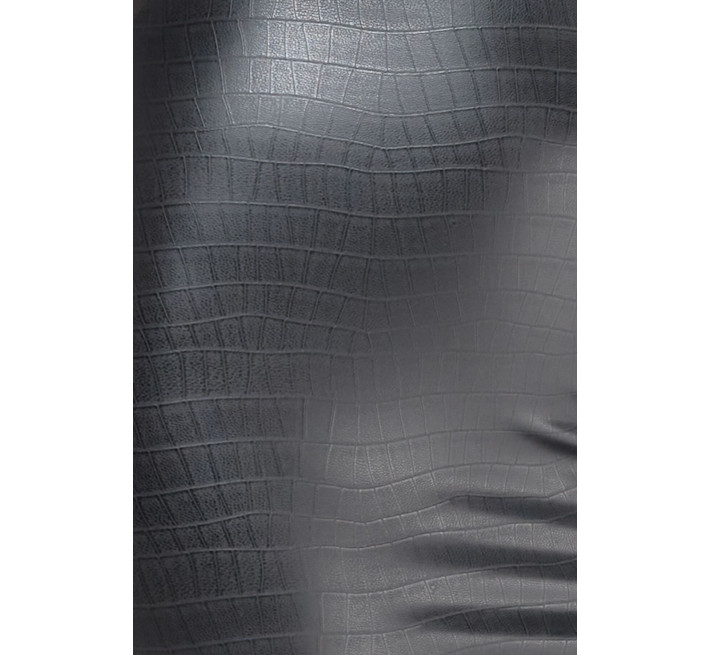 Трусики-стрінги Noir Handmade P012 Wild, L, під латекс, крокодиловий принт, застібки з боків