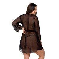 Пеньюар Passion Amberly PeignoirL black 6XL/7XL