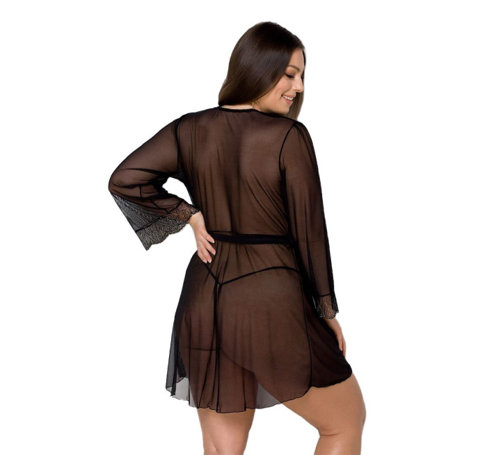 Пеньюар Passion Amberly PeignoirL black 6XL/7XL