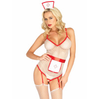Костюм медсестри Leg Avenue Roleplay TLC Nurse White One size Костюм медсестри Leg Avenue Roleplay TLC Nurse White One size