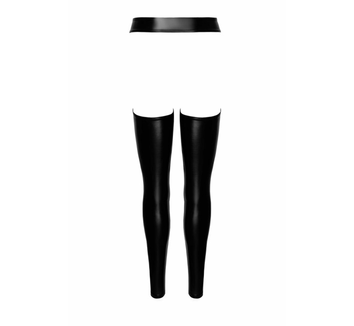 Леггинсы Noir Handmade F323 Rebel, M, black, под латекс, с открытыми бедрами и ягодицами