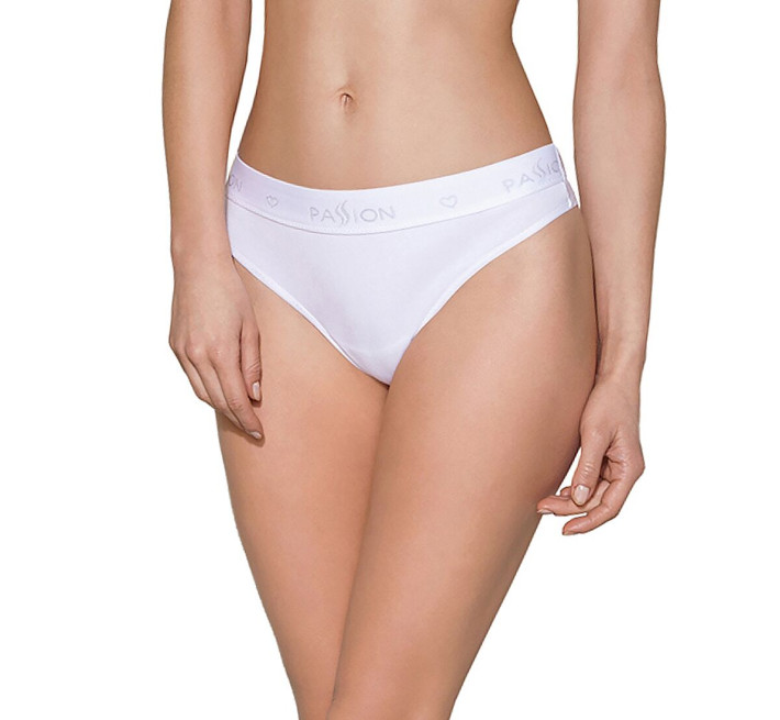 Трусики-бразиліана з бавовни Passion PS005 PANTIES S, white