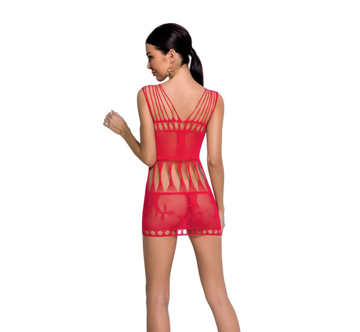 Бодистокинг – миниплатье с бабочками Passion BS090 red