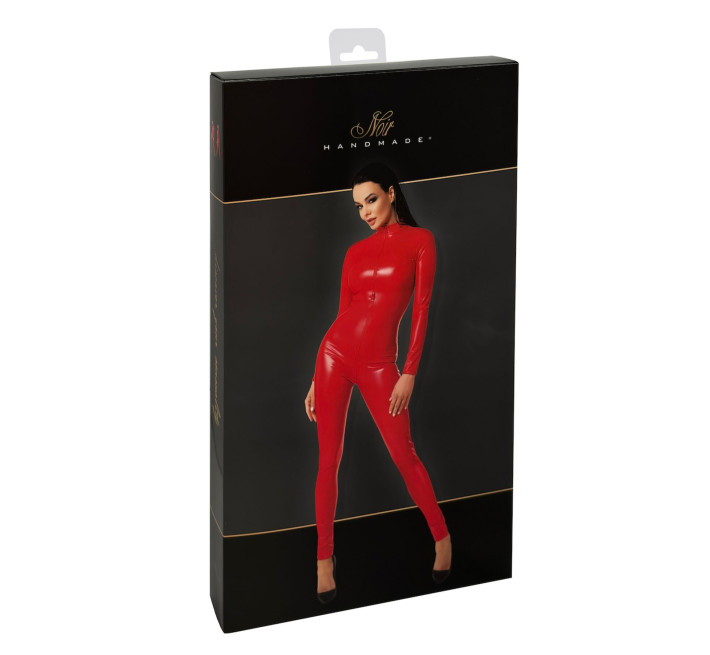 Комбинезон Noir Handmade F353 Red powerwetlook overall - XL