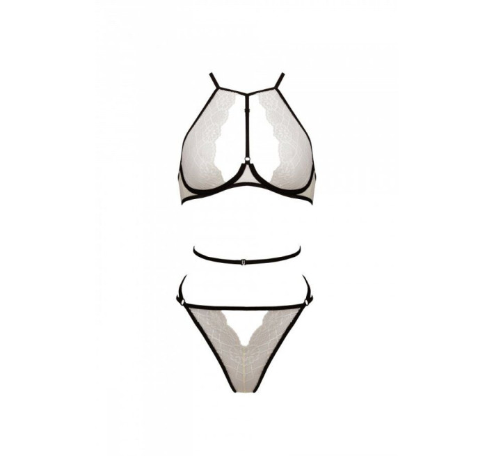 Комплект белья Passion CHIKA SET, XXL/XXXL, cream, топ, трусики