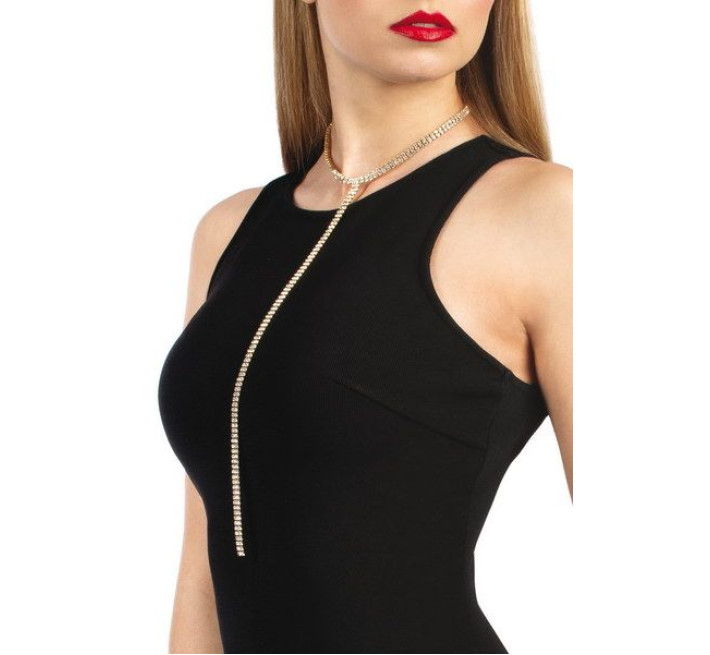 Колье со стразами Bijoux Pour Toi Audrey Золотое