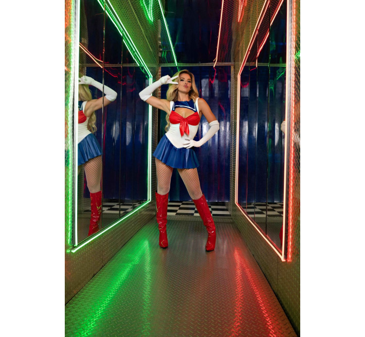 Эротический костюм Сейлор Мун Leg Avenue Sexy Sailor L, платье, перчатки, бант