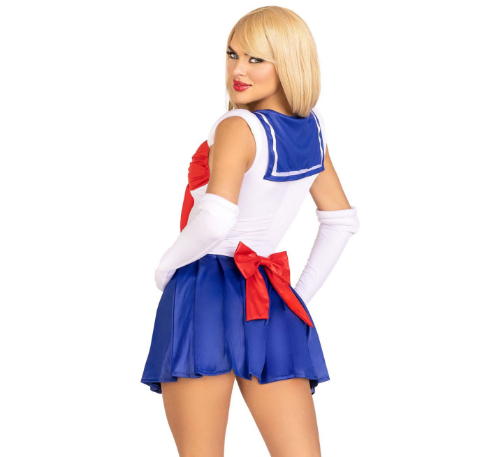 Эротический костюм Сейлор Мун Leg Avenue Sexy Sailor L, платье, перчатки, бант