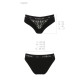 Трусики с широкой резинкой и кружевом Passion PS001 PANTIES S, black