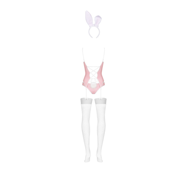 Еротичний костюм зайчика Obsessive Bunny suit 4 pcs costume pink L/XL