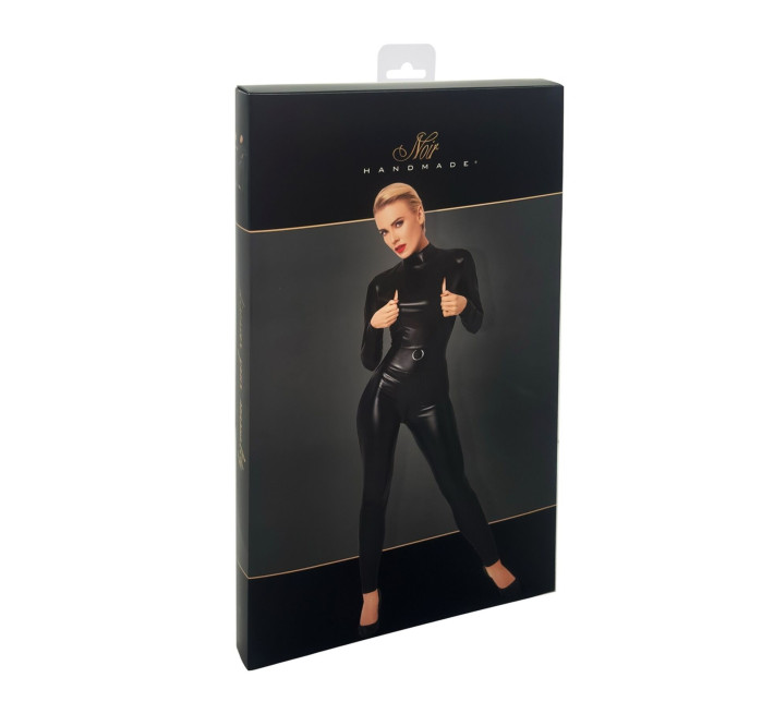 Комбинезон Noir Handmade F319 Caged, XL, под латекс, длинный рукав, с доступом, кольцо на поясе