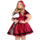 Эротический костюм Красной шапочки Leg Avenue Gothic Red Riding Hood 1X–2X, платье, накидка