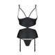 Корсет с открытой грудью Passion JANNIES CORSET black S/M