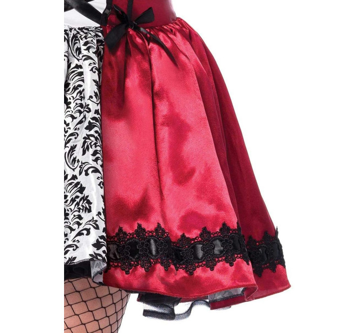Эротический костюм Красной шапочки Leg Avenue Gothic Red Riding Hood 1X–2X, платье, накидка