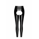 Лeггинсы Noir Handmade F304 Taboo, M, black, под латекс, открытые ягодицы и промежность