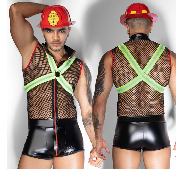 Мужской эротический костюм пожарного JSY 9152 One Size